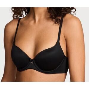 Victoria's Secret Body by Victoria lined Demi Bra Black 32B New